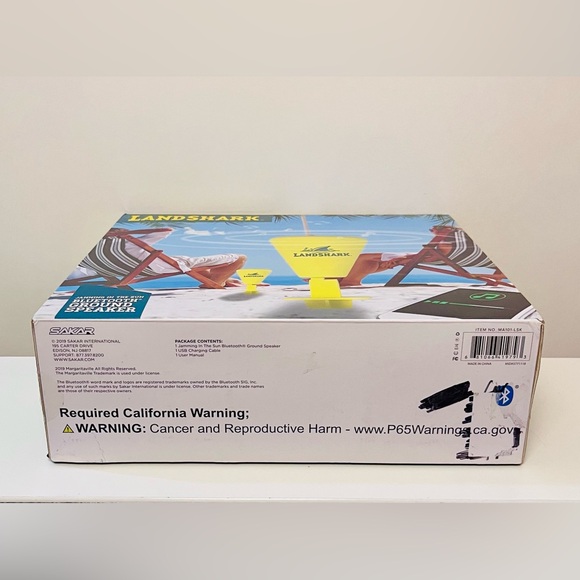 LandShark Jamming In The Sun Bluetooth Ground Speaker Beach/Pool - Picture 3 of 5
